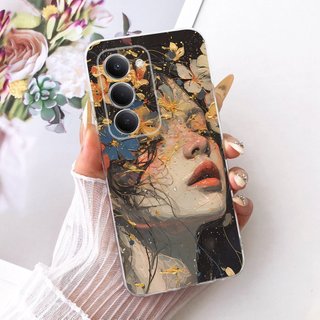 Dành Cho Xiaomi Redmi 15 4G Ốp Lưng 171mm Phiên Bản Toàn Cầu Vỏ Hoa Phổ Biến Đá Cẩm Thạch Trong Suốt Silicon Mềm Funda Cho Redmi15 4G Vỏ Điện Thoại