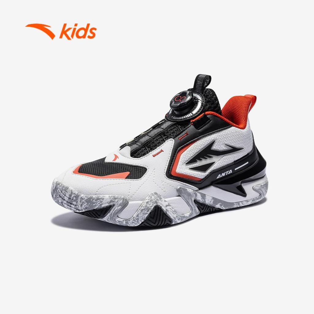 ANTA Kids Giày Bóng Rổ Thể Thao Bé Trai 3125D1109 Size 34 - 41 NI-Lin Basketball Bám Sàn, Hỗ Trợ Vận Động Chân Bé