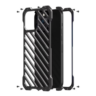 [JLK] Vỏ hợp kim nhôm nhẹ cho iPhone 17 Air 16 15 14 Plus 13 12 Pro Max Vỏ cứng mờ cản rỗng