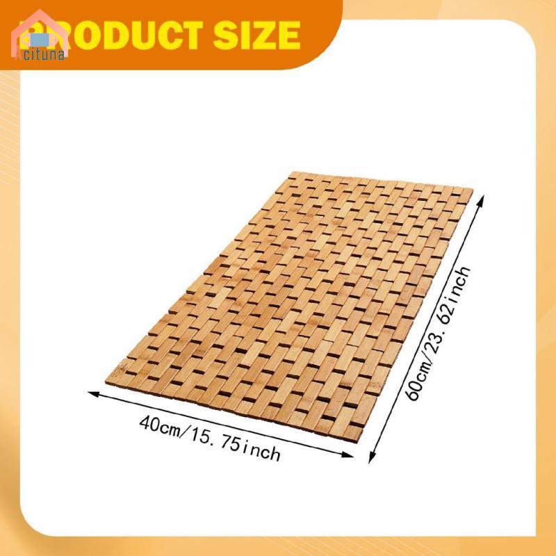 Thảm tắm tre, trải sàn chống trượt, dễ lau chùi, trang trí bồn tắm, phòng xông hơi, bể bơi, SPA, hành lang