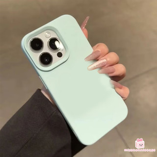 Ốp Lưng Cho Iphone 17 13 11 16 14 15 12 Pro Max Air XS XR X Max 7 15 8 16 14 Plus Sạch Sẽ Đơn Giản Màu Trơn Cảm Giác Da Họa Tiết Bao Da