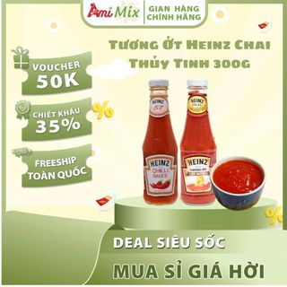 Tương Ớt Heinz 300g – Chai Thủy Tinh Cao Cấp, Vị Cay Ngọt Hòa Quyện