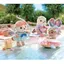 Sylvanian Families Doll and Furniture Set [Otter Siblings - Beach Play Set-] FS-57 ST Mark Certified for Ages 3 and Up Toy Dollhouse Sylvanian Families EPOCH