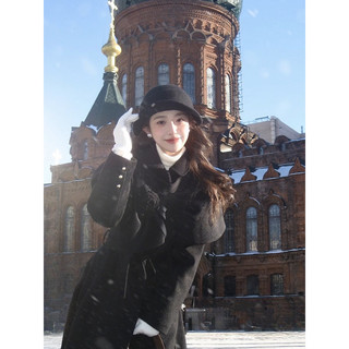 Phụ Nữ Phong Cách Mới Mũ Đen Nữ Thu Đông Anh Pháp Retro Top Hat