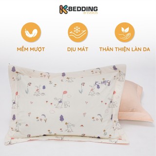 Cặp Vỏ Gối Nằm Everon K-Bedding KCSP 45x65cm Vải Cool Flex Mềm Mát,Thoáng Khí,Chần Bông Êm Ái(2 cái)