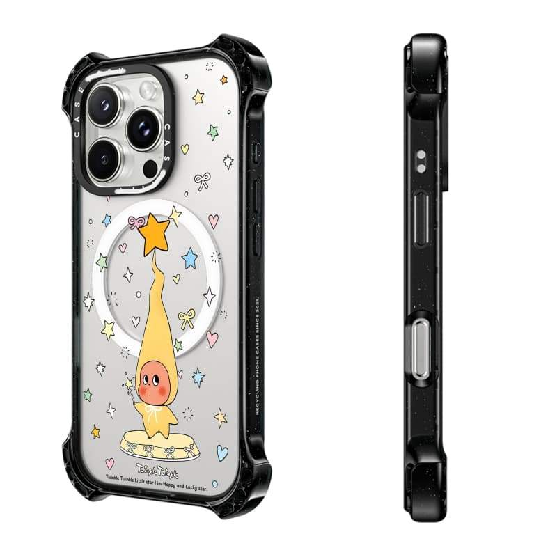 CASECASE X Star Hộp đựng cây thông Noel hút từ tính Mặt sau Acrylic cứng cho Apple IPhone 14 / 15 / 16 / 17 Pro Max với bao bì cao cấp
