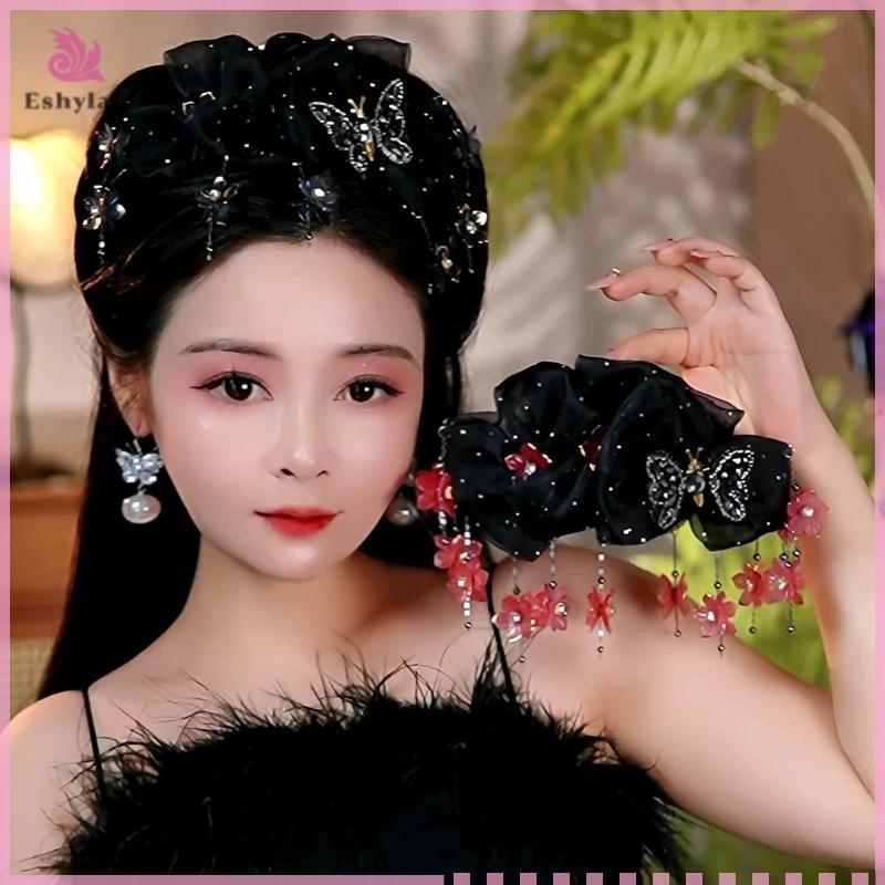 Ánh Sáng Thời Trang Sang Trọng Hoa sel Vuốt Tóc Cho Nữ Bé Gái Tính Khí Thanh Lịch Kẹp Phụ Kiện Tóc [MỚI]