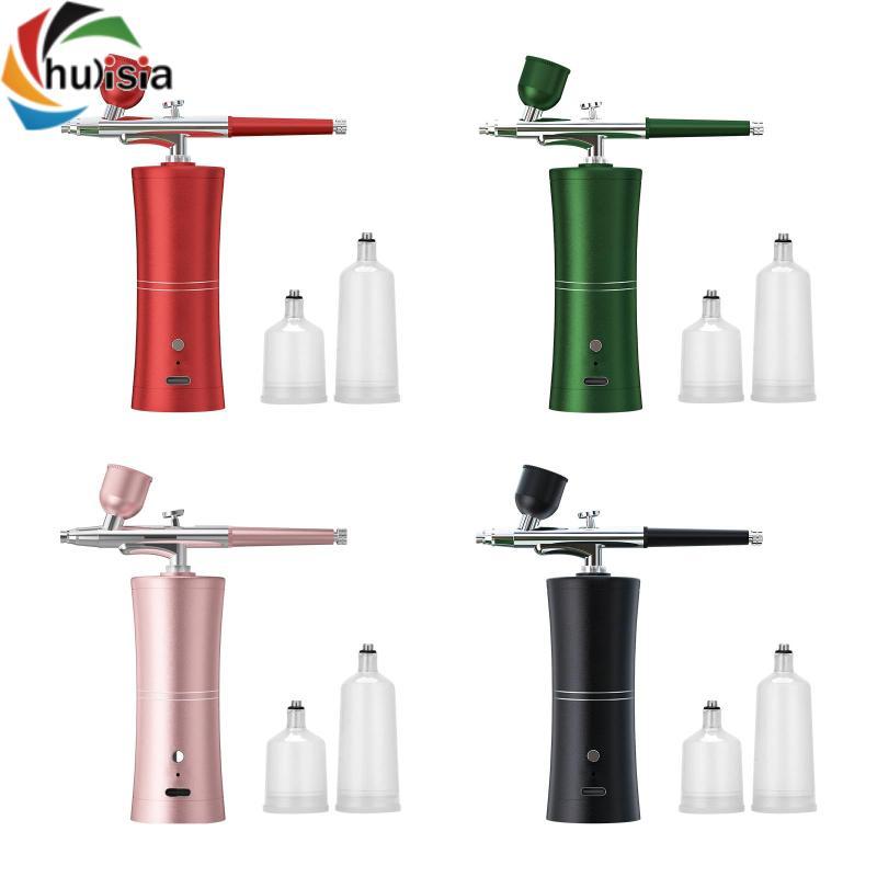 Bộ dụng cụ Airbrush phun sơn cầm tay tự động trang điểm móng tay Airbrush với vòi phun 0,33mm