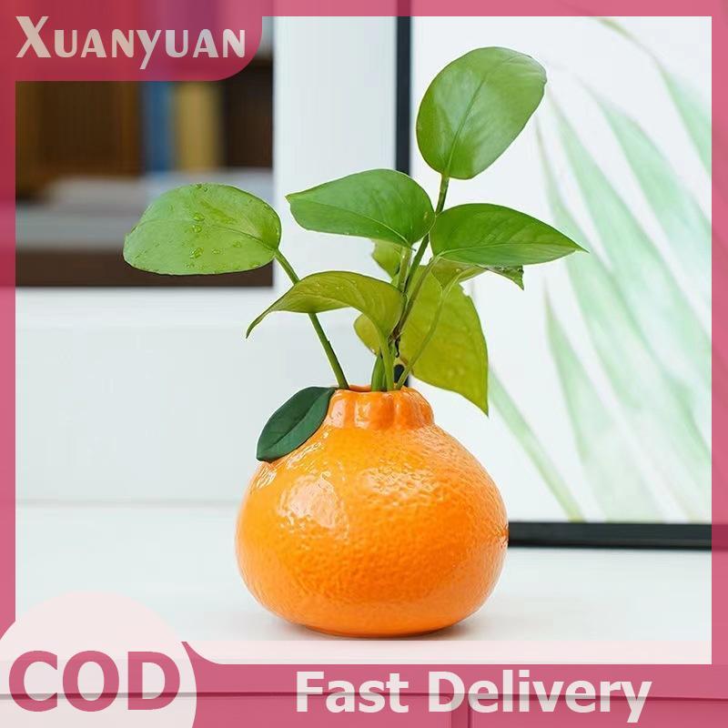 XUAN Cam Hoa Hình Trái Cây Bình Hoa Nhân Dân Bình Nhựa Để Bàn Nghệ Thuật Bình Để Bàn Trang Trí Bunch Centerpieces Trang Trí Nhà VN