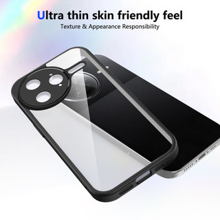 Dành Cho Redmi K80 Pro 5G Ốp điện thoại Cứng Trong Suốt Mặt Sau Aryclic Khung Silicon Mềm Chống Rơi Chống Sốc Mỏng Bao