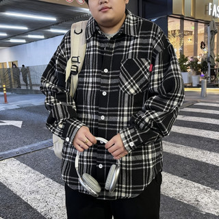 Áo sơ mi nam oversize 8XL-9XL kẻ sọc phong cách Nhật bản