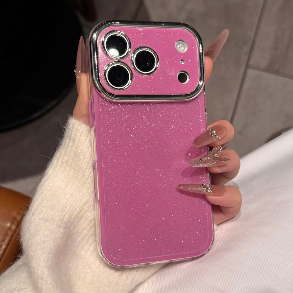 Ốp điện thoại Acrylic mạ long lanh 2 ni 1 cho iPhone 17 Pro Max 17 Air 16 Plus 15 14 13 12 11 Vỏ bảo vệ chống sốc