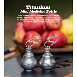 Bình thuốc và vitamin mini siêu nhẹ, chống thấm nước - Thiết kế tiện lợi cho hoạt động ngoài trời khẩn cấp