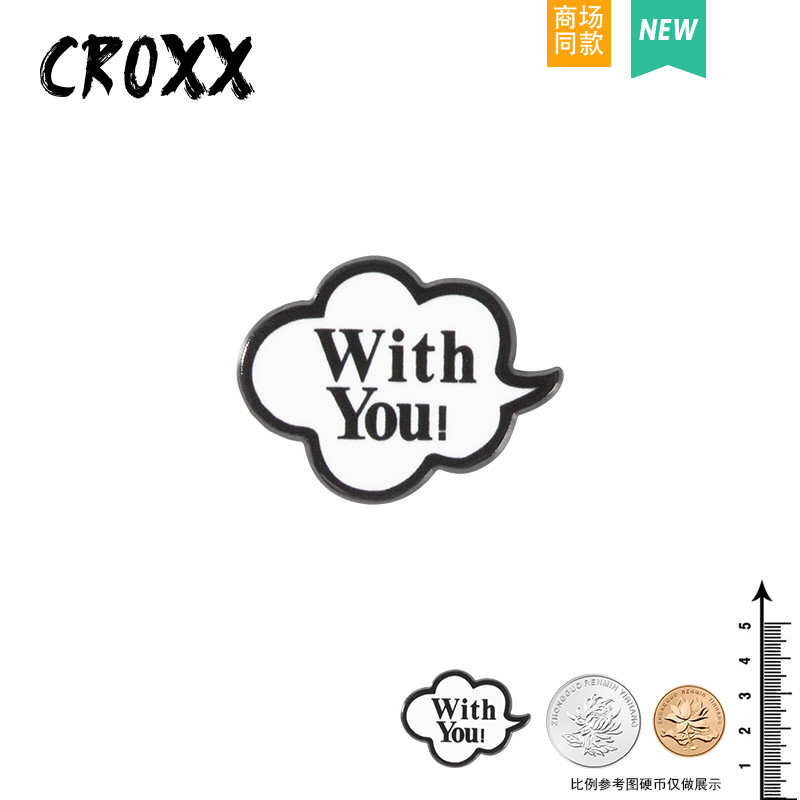Phụ kiện hoa trang trí khóa lỗ giày cho crocs, có thể tháo rời, phong cách mờ đen, tương thích nhiều mẫu