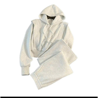 Set Bộ Nỉ Có Mũ Mix Quần Suông Dài Cá Tính, Set Bộ Áo Hodie Nỉ Mix Quần Ống Suông [Sẵn]