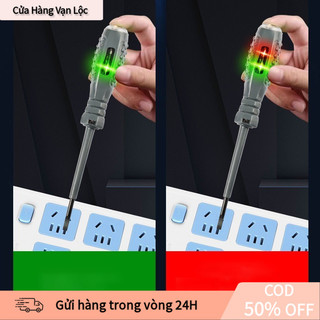 【vạn】Bút thử điện tích hợp tua vít từ tính, vật liệu cao cấp chống trượt, sử dụng cho kiểm tra điện chuyên nghiệp và DIY