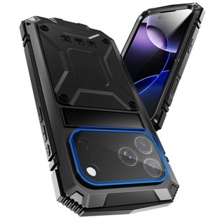[JLK] Vỏ nhôm kim loại giáp chống sốc cho iPhone 17 Pro Max Air 17Pro i17 Vỏ chân đế bảo vệ toàn diện