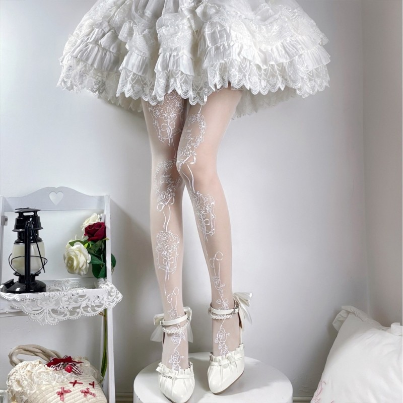 Wellb Quần Sheer Họa Tiết Eo Dài, Chất Liệu Lụa, Phù Hợp Kiểm Soát Hình Thể