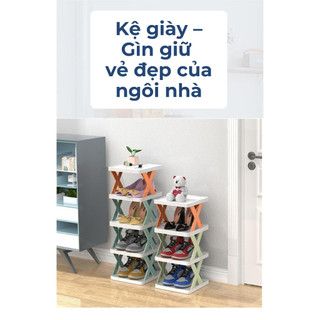 Kệ Để Giày Thông Minh Xếp Chồng Đa Năng Tiết Kiệm Không Gian Tủ Kệ Gia Đình Buna.