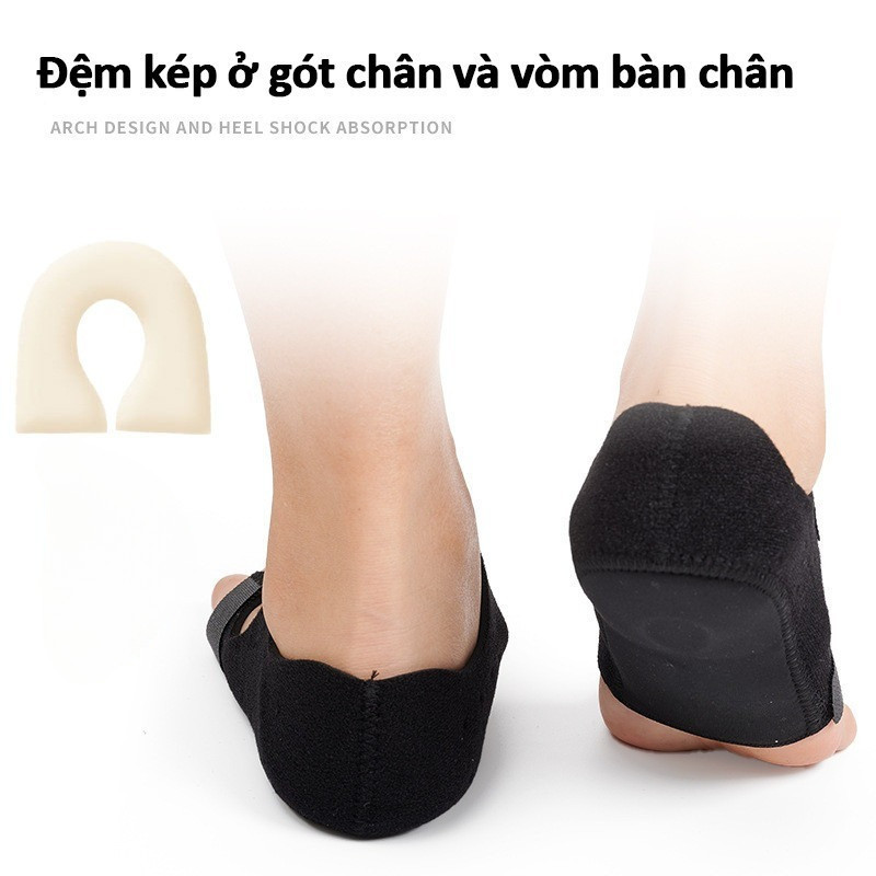 Miếng Đệm Gót Chân Giảm Đau, Hỗ Trợ Bàn Chân Bẹt, Bảo Vệ Gót Chống Sốc, Giảm Viêm Gân Achilles 2 Cái