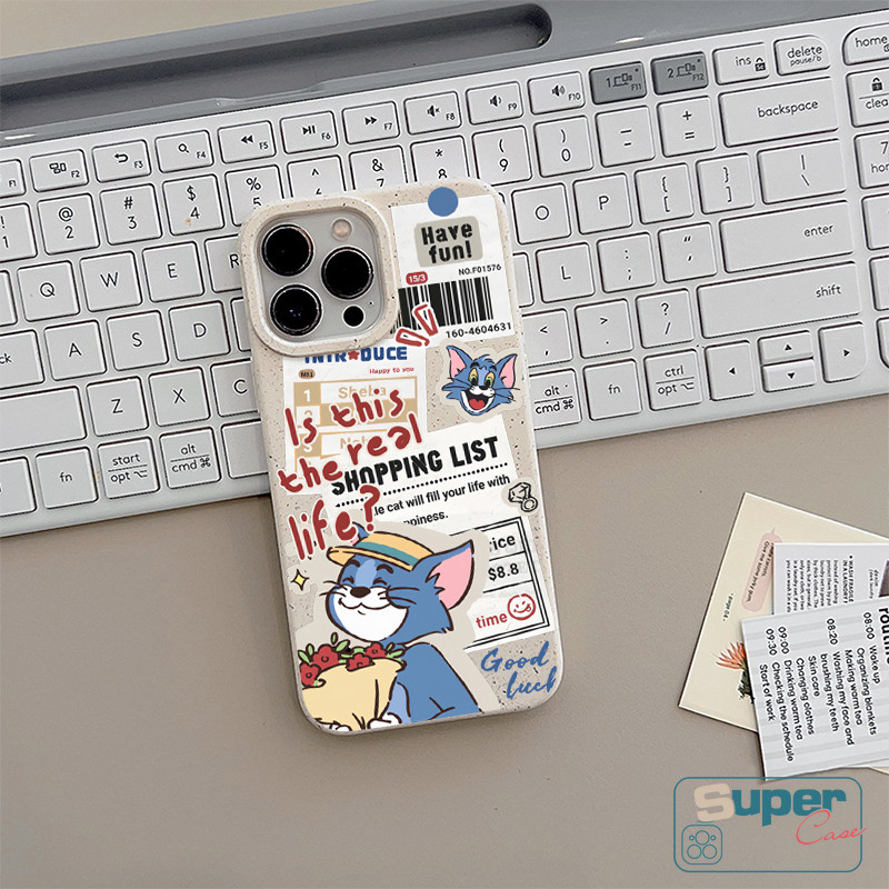 Ốp Lưng Tương Thích Cho IPhone 15 13 17 16 11 14 12 Pro Max XR Air X XS Max 13 12 17 16 7 Pro 8 14 15 6 6s 16 Plus SE 2020 Thời Trang Cặp Đôi Dễ Thương Mèo Marie Letter Doodle Bìa mềm