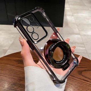 Ốp Lưng Cho Realme C85 Pro C85Pro C85X C 85 RealmeC85 Pro RealmeC85Pro RealmeC85X 2025 Giá Đỡ Nhẫn Vỏ Điện Thoại Trong Suốt Silicon Mềm TPU Ốp Lưng Chống Sốc