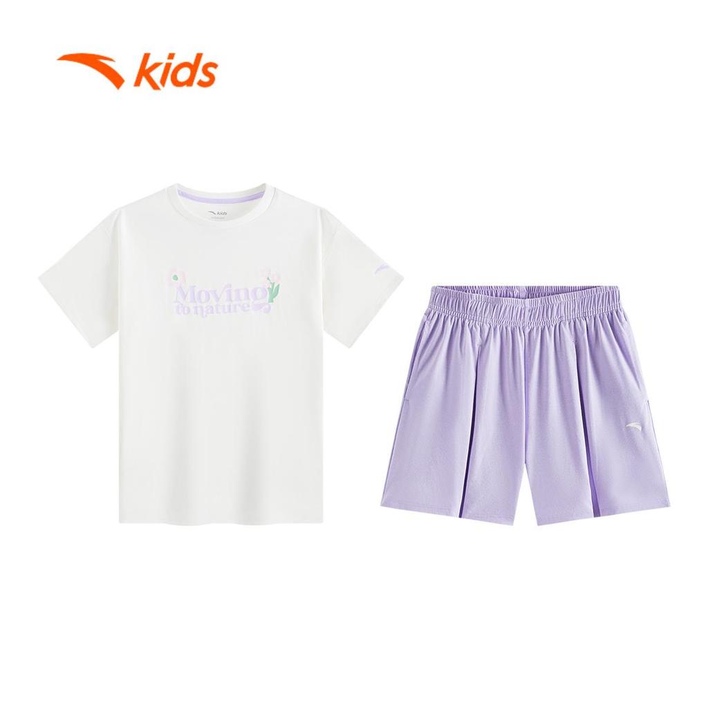 Bộ Quần Áo Thể Thao Bé Gái ANTA Kids 3625C9304/3625C9727
