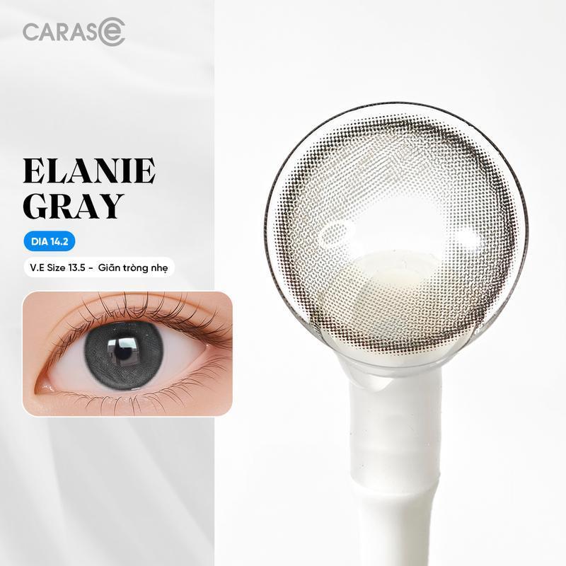 [1 chiếc] Kính áp tròng khoá ẩm 1 Ngày Màu Xám Tro Ánh Xanh CARASE, Lens cận ELANIE GRAY