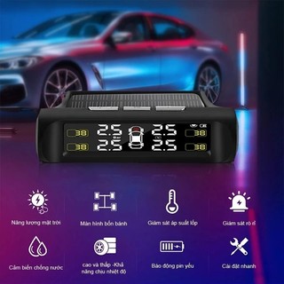 2026 Cảm biến áp suất lốp ô tô TPMS màn hình led màu van ngoài - Bản cao cấp lõi đầu cảm biến bằng đồng-Dễ dàng cài đặt