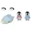 Sylvanian Families Doll and Furniture Set 【Penguin Baby Cart】 DF-23 ST Mark Certified, for Ages 3 and Up, Toy Dollhouse, EPOCH Corporation.
