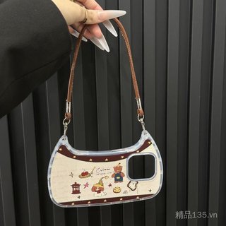 Túi Xách Mới Ốp Lưng Điện Thoại 12promax Sáng Tạo Độc Đáo 11 / 16 Trong Suốt 15 Chống Sốc 14 / 13