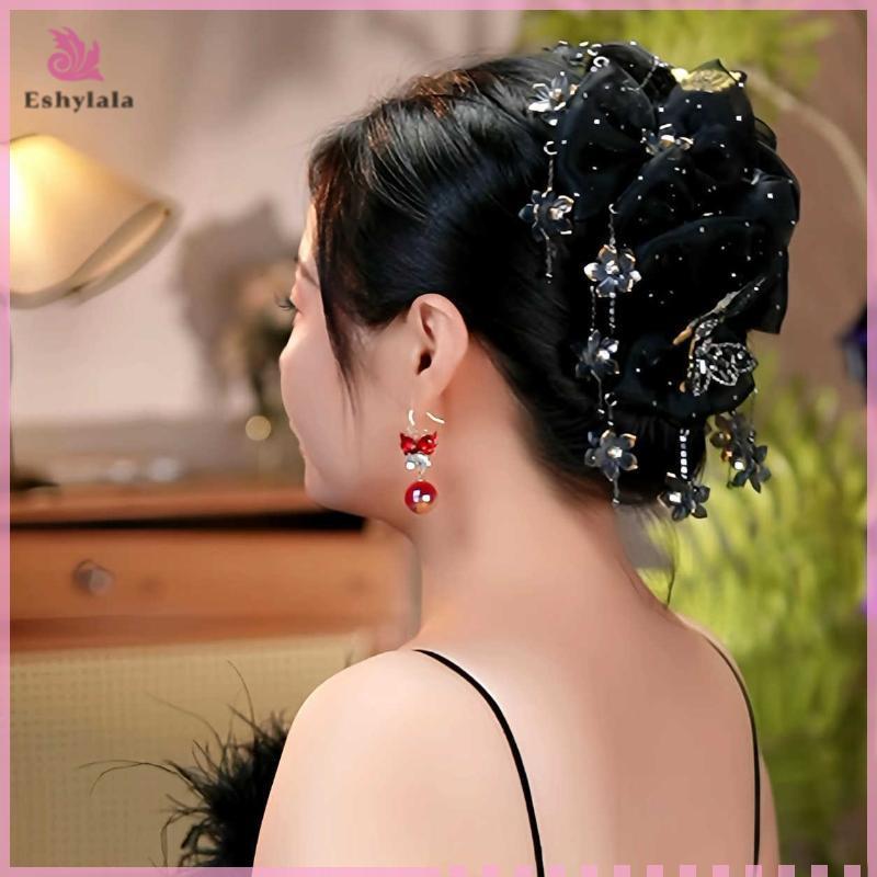 Ánh Sáng Thời Trang Sang Trọng Hoa sel Vuốt Tóc Cho Nữ Bé Gái Tính Khí Thanh Lịch Kẹp Phụ Kiện Tóc [MỚI]