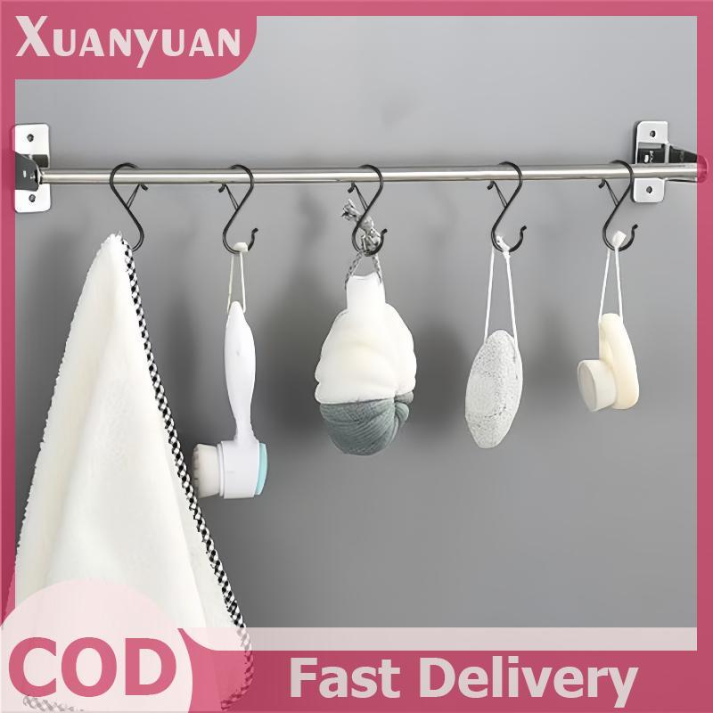 XUAN 10 Chiếc Móc S Có Khóa An Toàn, Móc Tủ Quần Áo Hình Chữ S Kim Loại Hạng Nặng VN