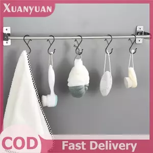 XUAN 10 Chiếc Móc S Có Khóa An Toàn, Móc Tủ Quần Áo Hình Chữ S Kim Loại Hạng Nặng VN