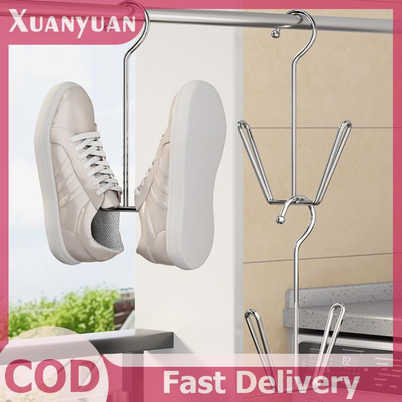 XUAN 1 / 4 Giá phơi giày hình chữ U bằng thép không gỉ, chống gió, khô nhanh, tiết kiệm không gian Móc treo tường để sử dụng ngoài trời & trong nhà VN