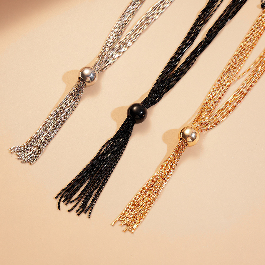 Vòng cổ đa lớp phong cách Bohemian dáng fringe xương đòn - Quà tặng trang sức thời trang độc đáo