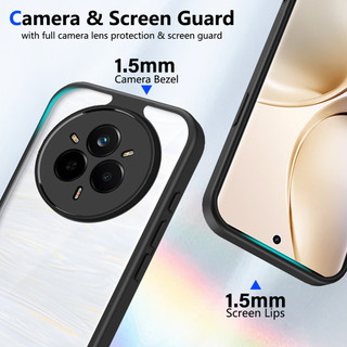 Dành cho Realme 14 Pro Plus 5G / P3 Pro 5G Ốp điện thoại cứng trong suốt Khung silicon mềm chống rơi mỏng