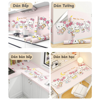 Decal Dán Tường Chống Bẩn Họa Tiết Dễ Thương, Giấy Dán Bếp Chống Dầu Mỡ Cách Nhiệt Chống Thấm Nước