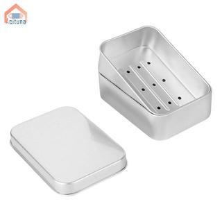 Hộp đựng xà phòng di động Hộp đựng xà phòng Thanh bảo vệ đáng Tin cậy với nắp bảo quản an toàn Thiếc