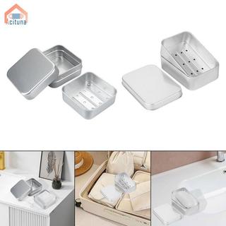 Hộp đựng xà phòng di động Hộp đựng xà phòng Thanh bảo vệ đáng Tin cậy với nắp bảo quản an toàn Thiếc