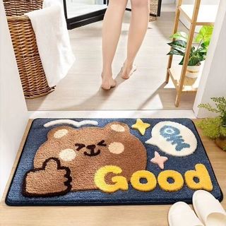 Hoạt Hình Dễ Thương Anime Giả Cashmere Thấm Hút Sàn Thảm Hộ Gia Đình Phòng Tắm Cửa Chống Trơn Trượt Chân Thảm Lối Vào Hộ Gia Đình Cửa Chống Bụi Bẩn