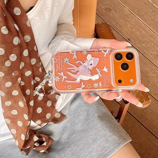 Ốp lưng cứng Tương thích với iPhone 13 14 14Pro 14ProMax 15 15Pro 15ProMax 16 16Pro 16ProMax 17 17Pro 17ProMax Bambi Little Deer Pattern Case