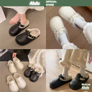 Dép Sục Lót Lông Cao Cấp Siêu Hot 2025 - Da Mềm Êm Chân, Đế Cao 3-4cm, Size 36-41 - Kho sỉ gia dụng alulu