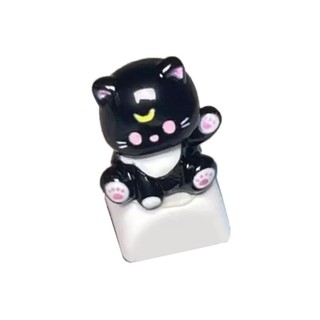 FUN 3D Keycap Hoạt Hình Mèo Đầu Keycaps Điêu Khắc Nghệ Thuật Bàn Phím Cơ Keycap