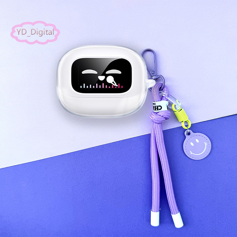 Ốp Lưng Trong Suốt Cho Ugreen EchoBuds Magic / T6 Magic Case Vỏ Tai Nghe Hoạt Hình Dễ Thương Vỏ Mềm Chống Sốc Có Thể Giặt Vỏ Bảo Vệ Tai Nghe Có Móc Khóa