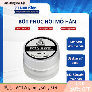 Bột Phục Hồi Mỏ Hàn Thiếc Chất Lượng Tốt, Khối Lượng 9g, Nóng Chảy Ở 183°C, Hoạt Động Ở 350°C, Dùng Để Làm Sạch Mỏ Hàn C