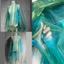 Treeling Màu Kim Loại Organza Vải Cho Váy Cưới Thủ Công Quần Áo
