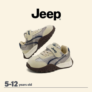Giày trẻ em JEEP Bé trai Bé gái Mùa thu Velcro Giày chạy bộ ngoài trời chống mài mòn thoải mái