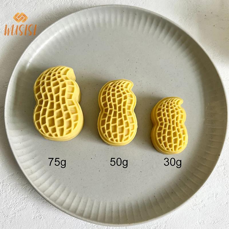 [WUSISI] 30g 50g 75g Khuôn Bánh Trung Thu Hình Đậu Phộng Khuôn Cắt Bánh Quy Khung Sáng Tạo Bánh Ngọt Bánh Ngọt Món Tráng Miệng Phụ Kiện Làm Bánh Tiện Ích MỚI
