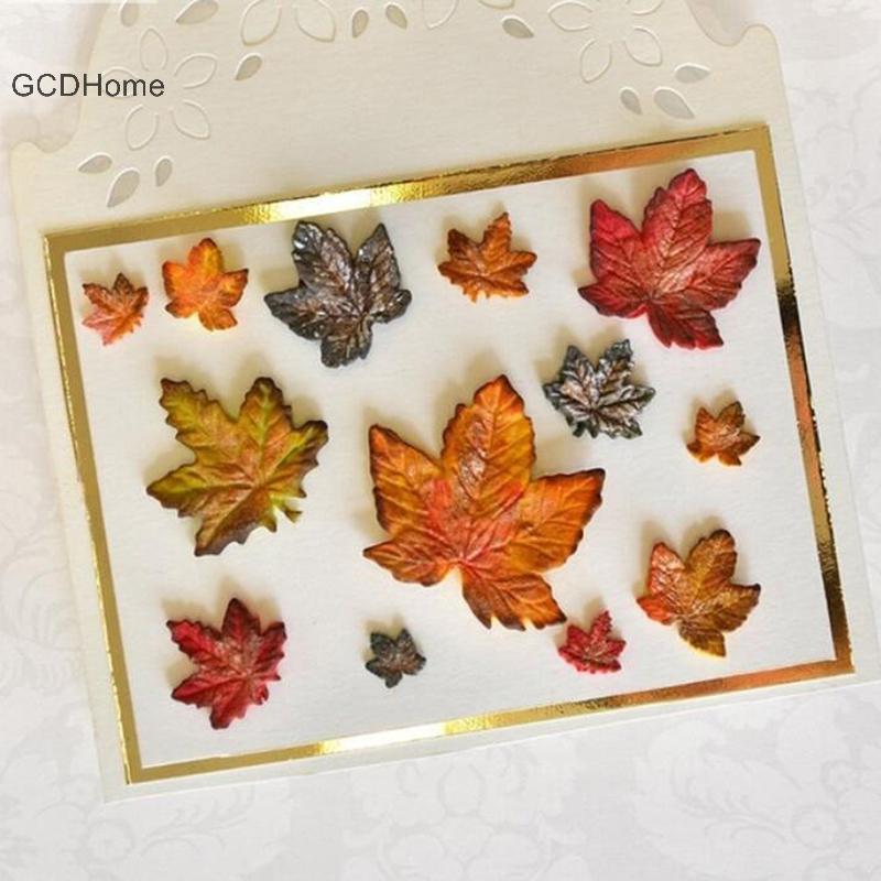 GCDHome Lá Hoa Hồng Khuôn Silicon Fondant Lá DIY Trang Trí Bánh Dụng Cụ Socola Kẹo HOT